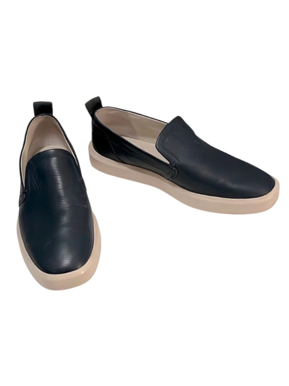 Sarto Women’s Navy Blue Soft Quality Leather Prato Slip On Platform Sneakers 7